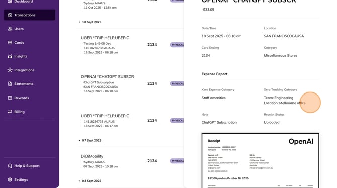 Using Xero Tracking Categories in Archa - Step 21